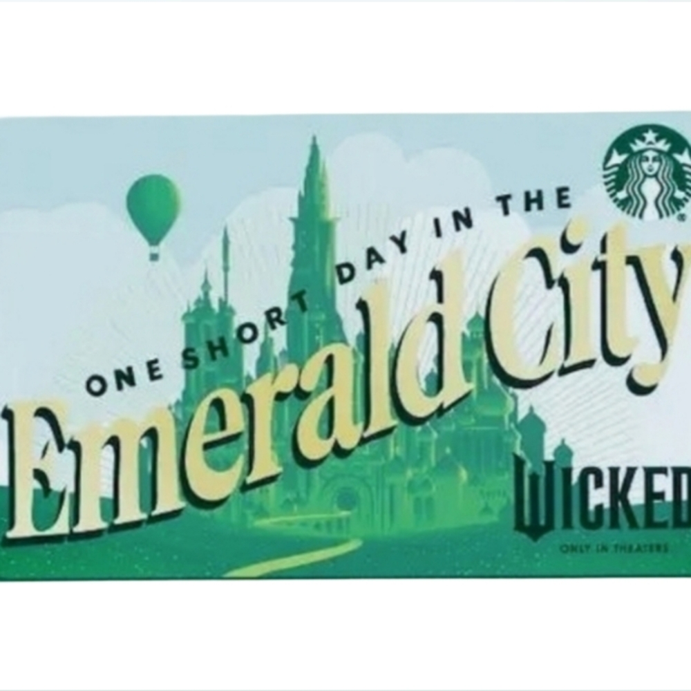 NEW Starbucks Emerald City Limited Edition Card - No Cash Value
